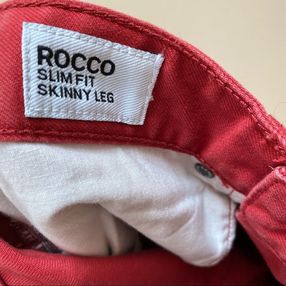 Express Rocco Slim Fit Red Skinny Jeans - Picture 3 of 5